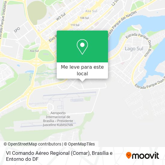 VI Comando Aéreo Regional (Comar) mapa