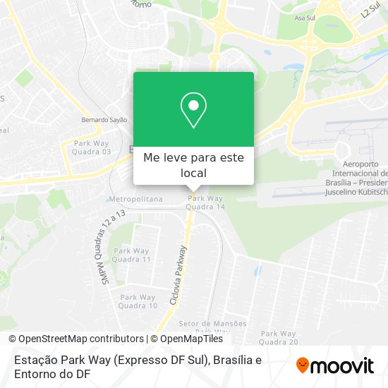 Estação Park Way (Expresso DF Sul) mapa