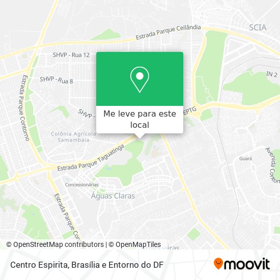 Centro Espirita mapa