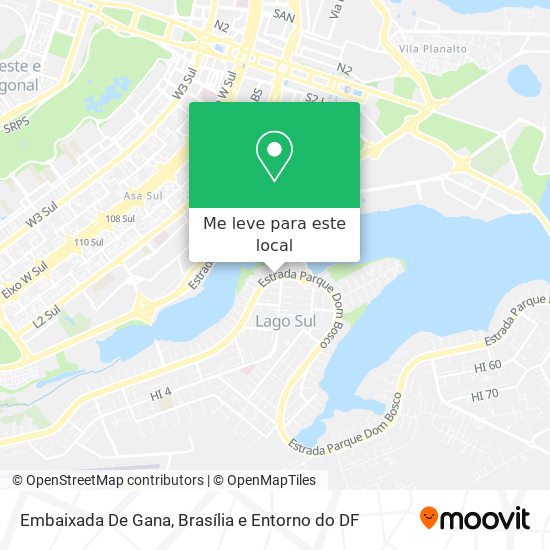 Embaixada De Gana mapa