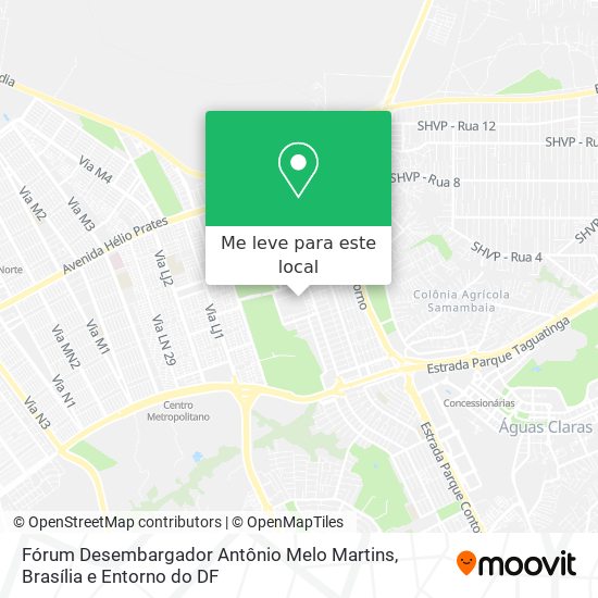 Fórum Desembargador Antônio Melo Martins mapa