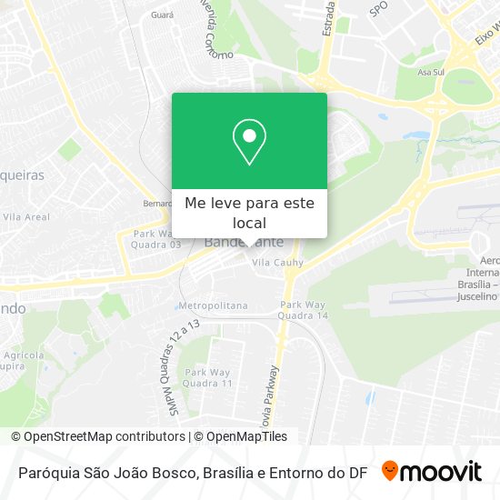 Paróquia São João Bosco mapa
