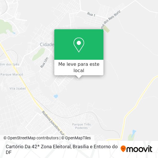 Cartório Da 42ª Zona Eleitoral mapa