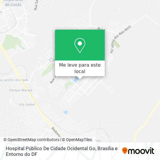 Hospital Público De Cidade Ocidental Go mapa