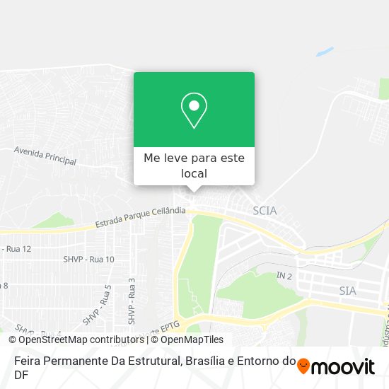 Feira Permanente Da Estrutural mapa