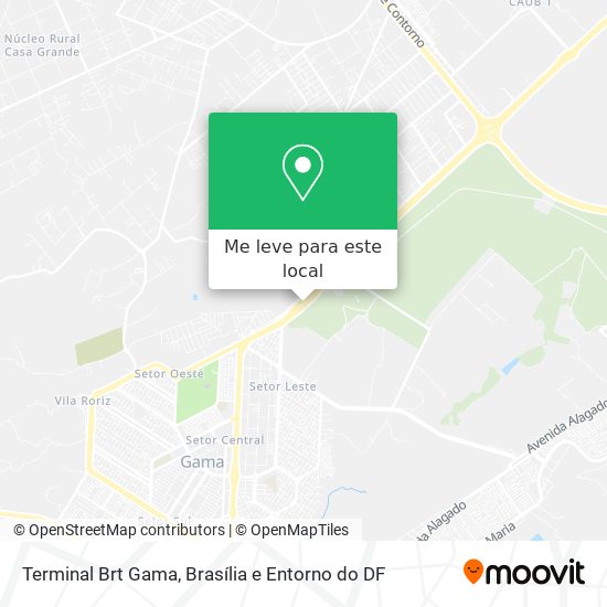 Terminal Brt Gama mapa