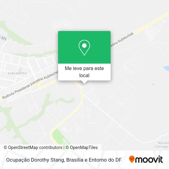 Ocupação Dorothy Stang mapa