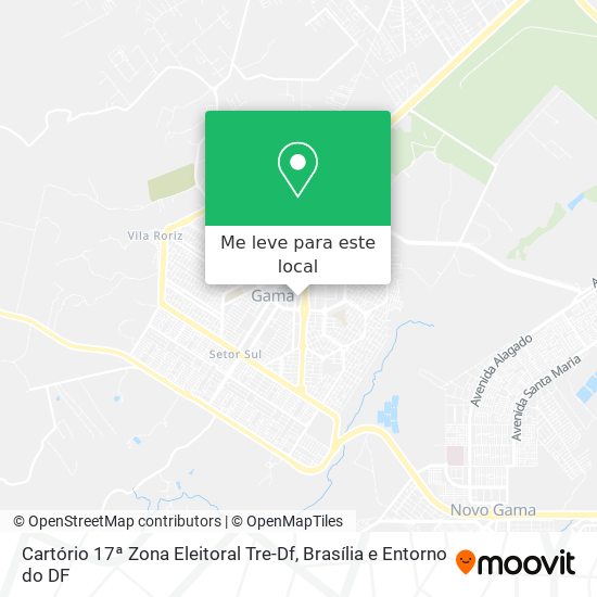 Cartório 17ª Zona Eleitoral Tre-Df mapa