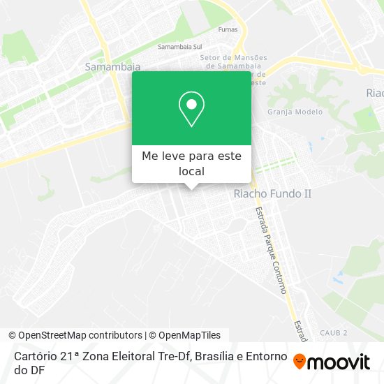 Cartório 21ª Zona Eleitoral Tre-Df mapa