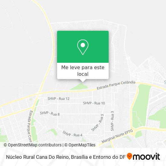 Núcleo Rural Cana Do Reino mapa