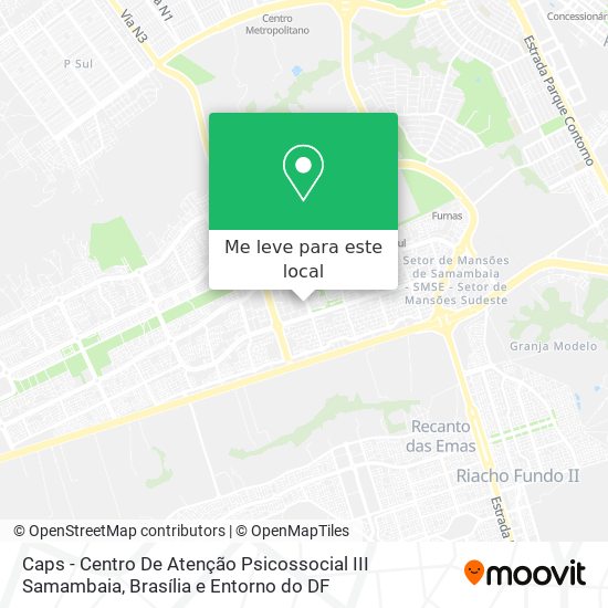 Caps - Centro De Atenção Psicossocial III Samambaia mapa