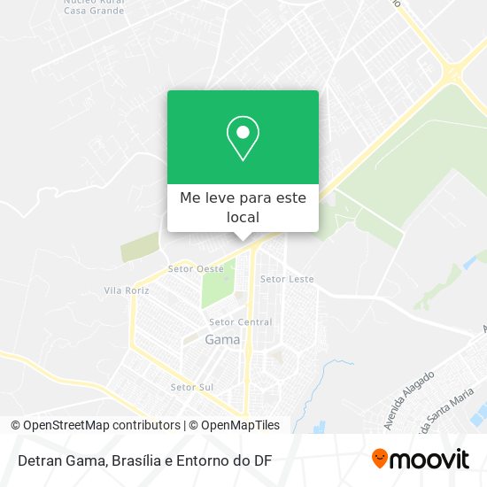 Detran Gama mapa