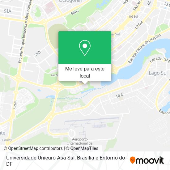 Universidade Unieuro Asa Sul mapa