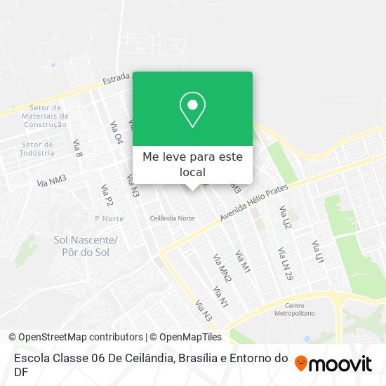 Escola Classe 06 De Ceilândia mapa