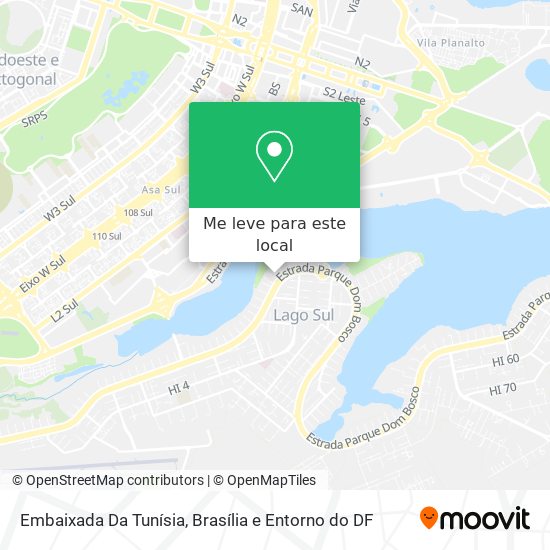 Embaixada Da Tunísia mapa