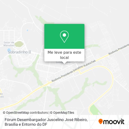 Fórum Desembargador Juscelino José Ribeiro mapa