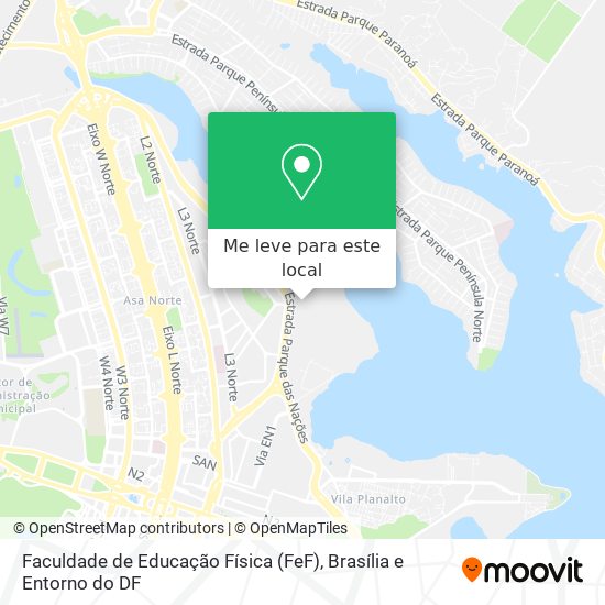 Faculdade de Educação Física (FeF) mapa