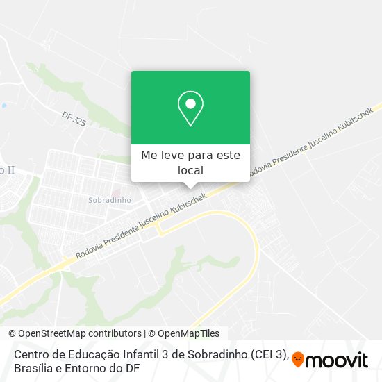 Centro de Educação Infantil 3 de Sobradinho (CEI 3) mapa