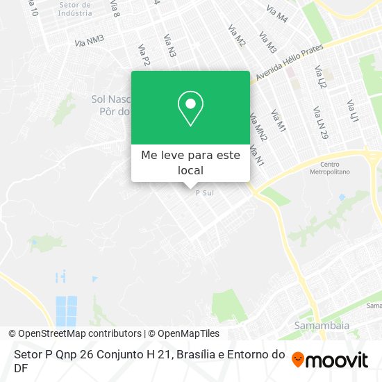 Setor P Qnp 26 Conjunto H 21 mapa