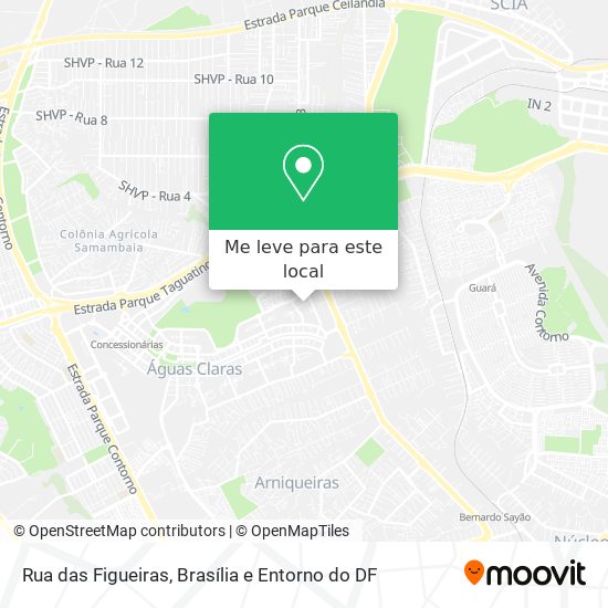 Rua das Figueiras mapa