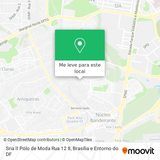 Sria II Pólo de Moda Rua 12 8 mapa