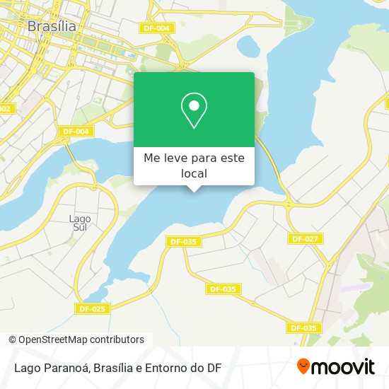 Lago Paranoá mapa