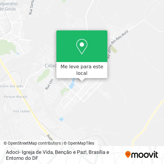 Adoci- Igreja de Vida, Benção e Paz! mapa