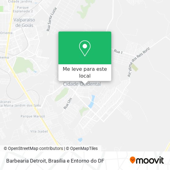 Barbearia Detroit mapa