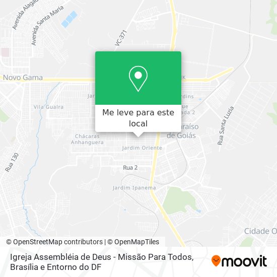 Igreja Assembléia de Deus - Missão Para Todos mapa