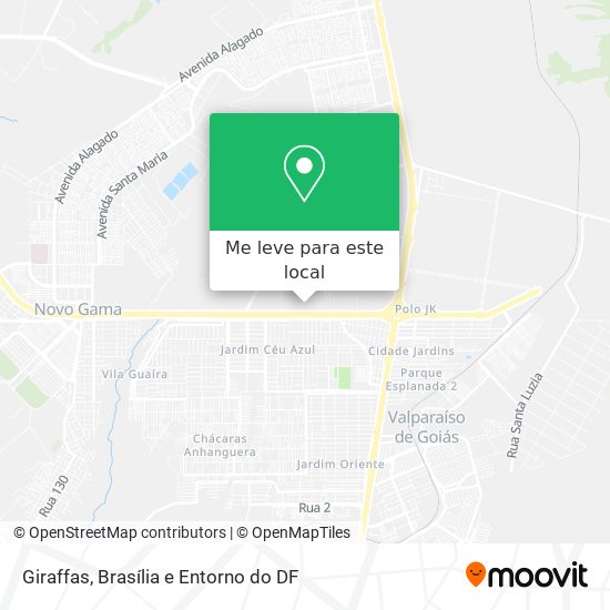 Giraffas mapa
