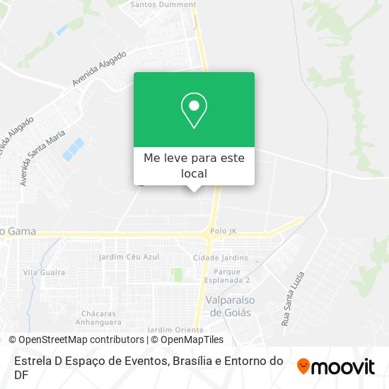 Estrela D Espaço de Eventos mapa