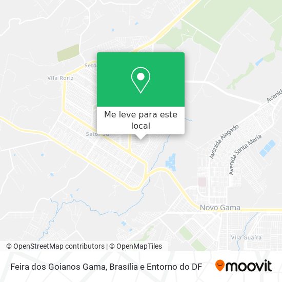 Feira dos Goianos Gama mapa