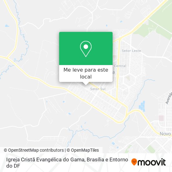 Igreja Cristã Evangélica do Gama mapa