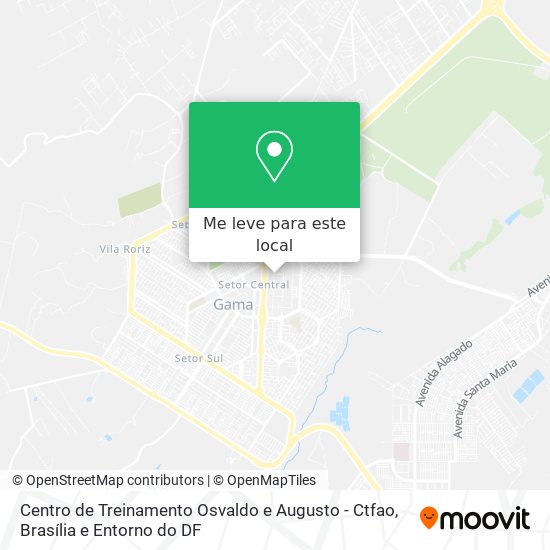 Centro de Treinamento Osvaldo e Augusto - Ctfao mapa