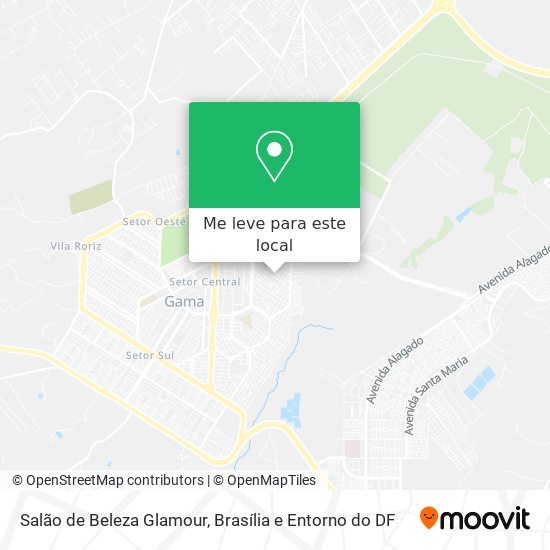 Salão de Beleza Glamour mapa