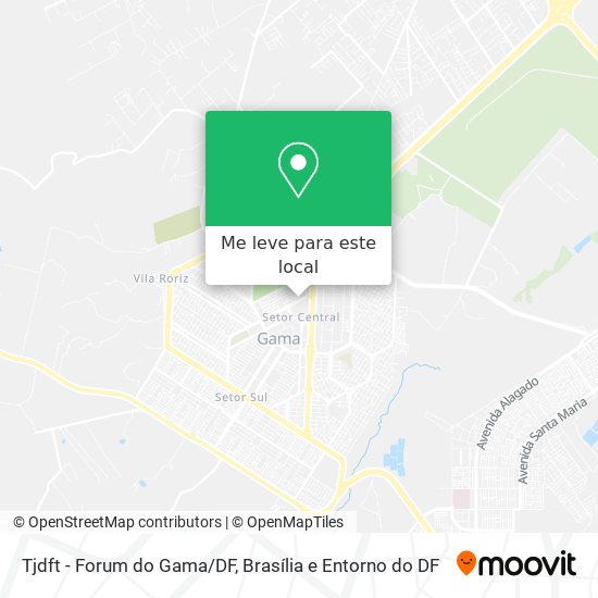 Tjdft - Forum do Gama/DF mapa