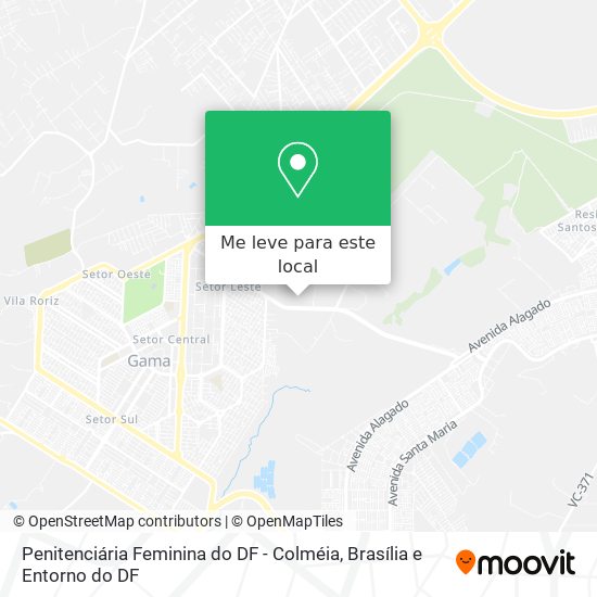 Penitenciária Feminina do DF - Colméia mapa