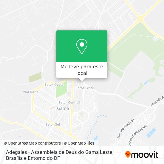 Adegales - Assembleia de Deus do Gama Leste mapa