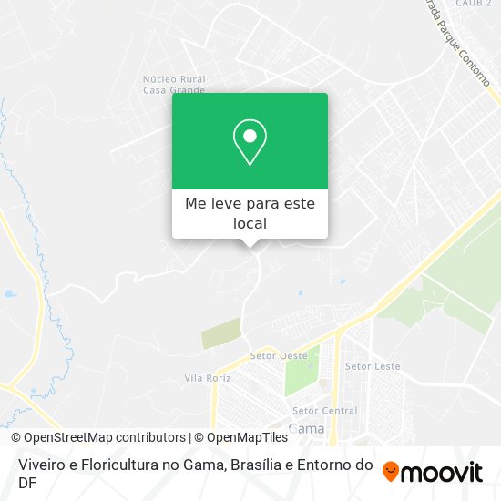 Viveiro e Floricultura no Gama mapa