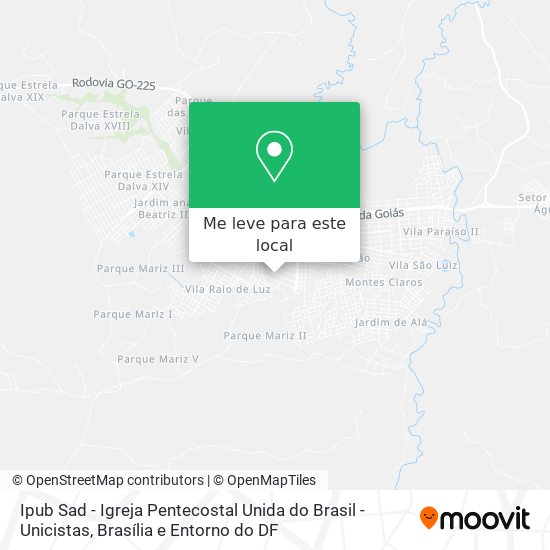 Ipub Sad - Igreja Pentecostal Unida do Brasil - Unicistas mapa