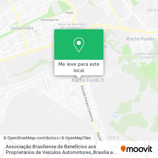 Associação Brasiliense de Benefícios aos Proprietários de Veículos Automotores mapa