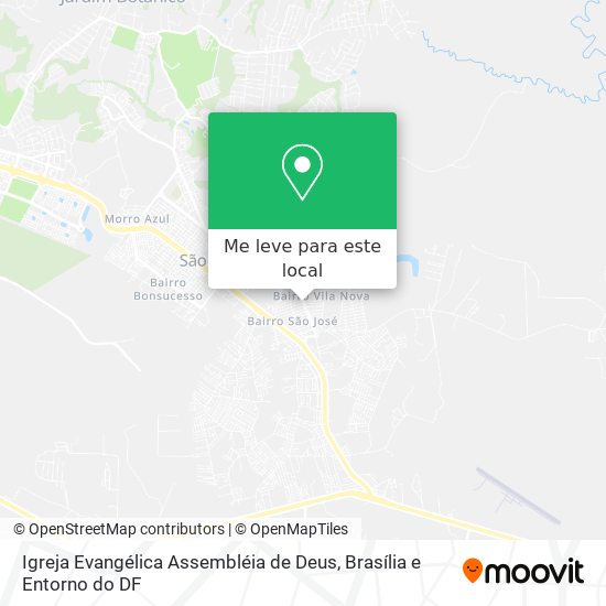 Igreja Evangélica Assembléia de Deus mapa