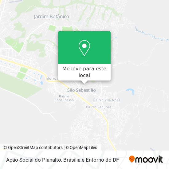 Ação Social do Planalto mapa