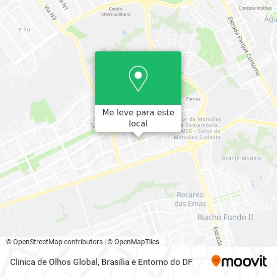 Clínica de Olhos Global mapa