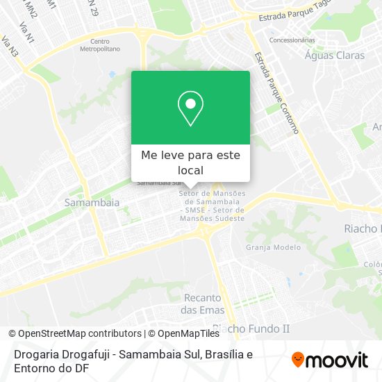 Drogaria Drogafuji - Samambaia Sul mapa