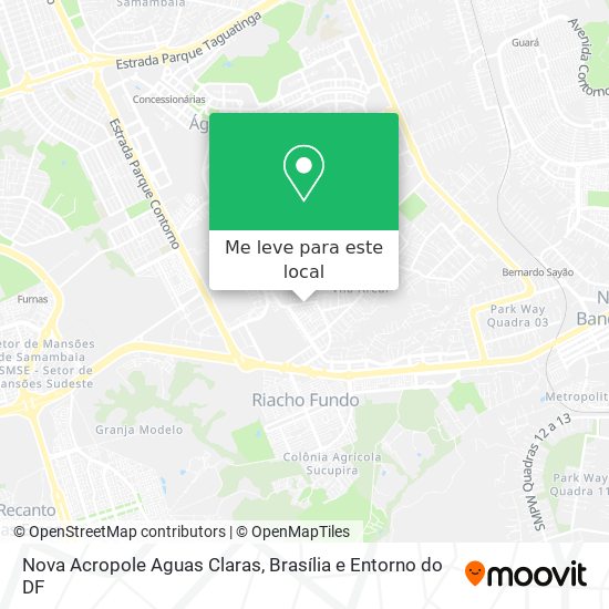 Nova Acropole Aguas Claras mapa