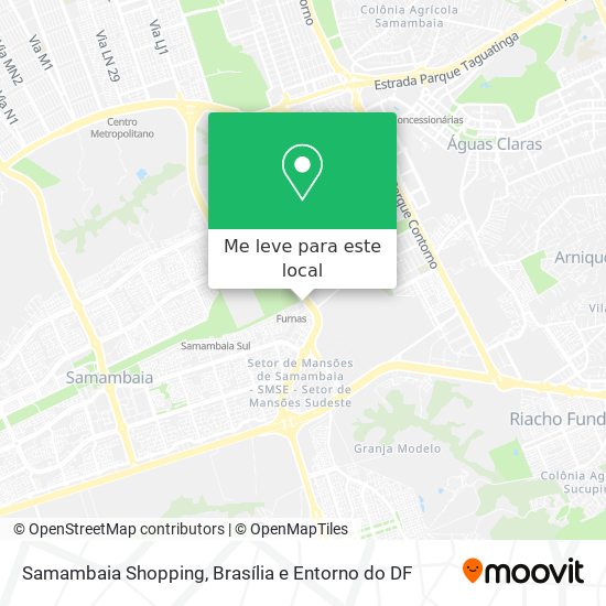 Samambaia Shopping mapa