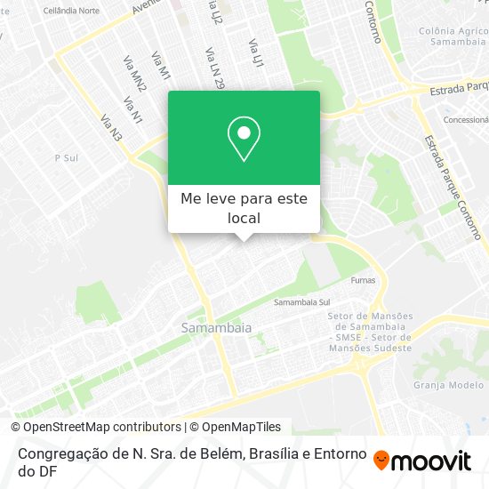 Congregação de N. Sra. de Belém mapa