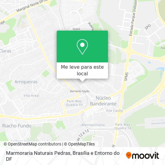 Marmoraria Naturais Pedras mapa
