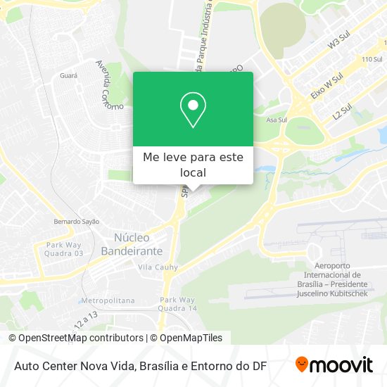 Auto Center Nova Vida mapa